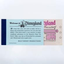 Disneyland Courtesy Guest Ticket Book (1972) - ID: mar24393 Disneyana