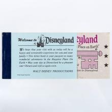 Disneyland Courtesy Guest Ticket Book (1973) - ID: mar24418 Disneyana