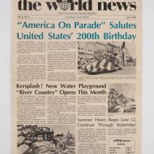 Marty Sklar The World News Newsletter 1976 - ID: may22060 Disneyana
