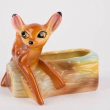 Bambi Ceramic Planter (c.1940s/1950s) - ID: may22204 Disneyana
