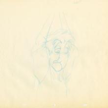 The Black Cauldron Fflewddur Fflam Production Drawing (1985) - ID: may22292 Walt Disney