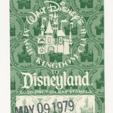 Disneyland Magic Kingdom Club Passport Admission Ticket (1979) - ID: may22402 Disneyana
