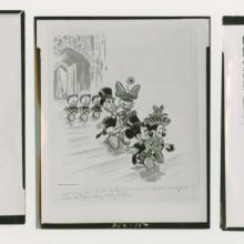 Collection of (3) Mickey Mouse and Friends Church Press Photographs (1952) - ID: may23019 Disneyana