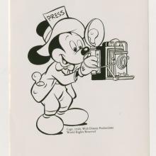 Disney Mickey Mouse Press Photographer Association Press Photograph (1948) - ID: may23034 Disneyana