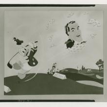 Donald Duck Golfing Disney Studio Press Photograph (1954) - ID: may23036 Disneyana