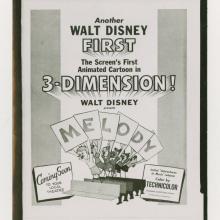 Melody Time Advertisement Studio Press Photograph (1953) - ID: may23042 Disneyana