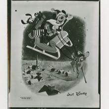Mickey Mouse Christmas Press Photograph (1954) - ID: may23043 Disneyana