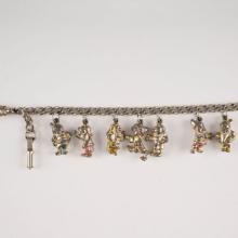 1960s Snow White and the Seven Dwarfs Souvenir Charm Bracelet - ID: may23744 Disneyana