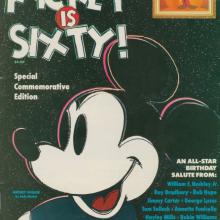 Mickey is Sixty! Commemorative Magazine with Sericel (1988) - ID: nov23007 Disneyana
