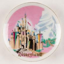  Early Disneyland Matterhorn & Castle Souvenir Mini-Plate (c.1950s/1960s)  - ID: nov23359 Disneyana