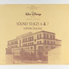 Walt Disney Studios Animation Building Blueprint Cover Page (1995) - ID: novdisneyana21062 Walt Disney