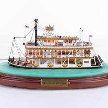 Disneyland 50th Anniversary Mark Twain Riverboat Miniature Replica Model by Robert Olszewski (2006) - ID: oct23350 Disneyana