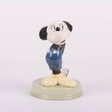 1940s Mickey Mouse Lamp Base by Evan K. Shaw Pottery - ID: shaw00086mick Disneyana
