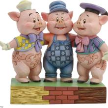 Three Little Pigs “Squealing Siblings” Figurine (2019) - ID: 028399219391 Disneyana