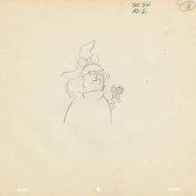 Winsome Witch “Prince of a Pup” Layout Drawing (1965) - ID: jun22040 Hanna Barbera