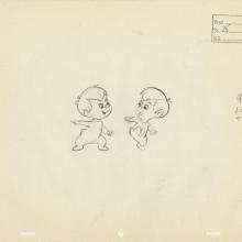 Winsome Witch “Witch Witch is Which” Layout Drawing (1966) - ID: jun22042 Hanna Barbera