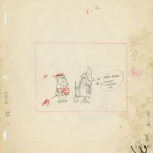 Winsome Witch “Hollywood or Bust” Layout Drawing (1966) - ID: jun22043 Hanna Barbera