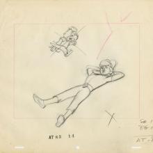 Sinbad Jr. and His Magic Belt Layout Drawing (c.1960s) - ID: jun22050 Hanna Barbera
