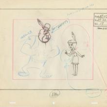 Sinbad Jr. and His Magic Belt Layout Drawing (c. 1960s) - ID: jun22054 Hanna Barbera