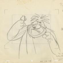 Sinbad Jr. and His Magic Belt Salty the Parrot Layout Drawing (c. 1960s) - ID: jun22055 Hanna Barbera
