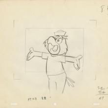 Sinbad Jr. and His Magic Belt Salty the Parrot Layout Drawing (c. 1960s) - ID: jun22068 Hanna Barbera