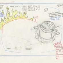 Ren and Stimpy “Superstitious Stimpy” Layout Drawing (1995) - ID: jun22491 Nickelodeon