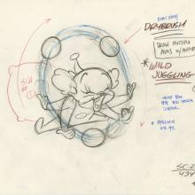 Ren and Stimpy Stimpy's Pet Layout Drawing (1995) - ID: jun22524 Nickelodeon
