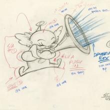 Ren and Stimpy Stimpy's Pet Layout Drawing (1995) - ID: jun22525 Nickelodeon