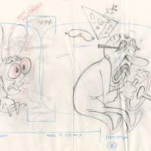 The Ren and Stimpy Show Reverend Jack Layout Drawing (1995) - ID: jun23036 Nickelodeon