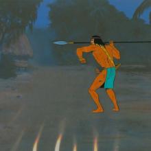 Jonny Quest “Pursuit of the Po-Ho” Warrior Production Cel (1964) - ID: mar23400 Hanna Barbera