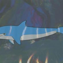 Jonny Quest "Dreadful Doll" Dolphin Production Cel (1964) - ID: mar23402 Hanna Barbera