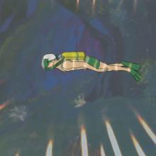 Jonny Quest “Dreadful Doll” Race Scuba Diving Production Cel (1964) - ID: mar23406 Hanna Barbera