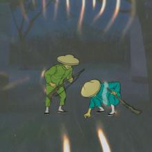 Jonny Quest “Terror Island” Henchmen Production Cel (1965) - ID: mar23426 Hanna Barbera