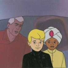 Jonny Quest “Pirates from Below” Jonny and Hadji Production Cel (1965) - ID: mar23466 Hanna Barbera