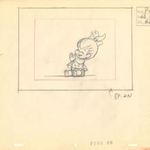 The Flintstones “Curtain Call at Bedrock” Layout Drawing (1966) - ID: may22530 Hanna Barbera