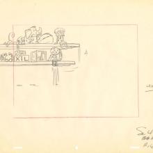 The Flintstones “Samantha” Layout Drawing (1966) - ID: may22534 Hanna Barbera
