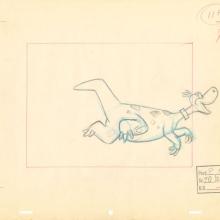 The Flintstones “Rip Van Flintstone” Layout Drawing (1965) - ID: may22535 Hanna Barbera