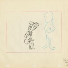 The Flintstones “Return of Stoney Curtis” Layout Drawing (1965) - ID: may22584 Hanna Barbera