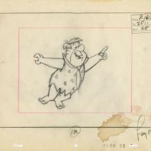 The Flintstones “Curtain Call at Bedrock” Layout Drawing (1966) - ID: may22597 Hanna Barbera
