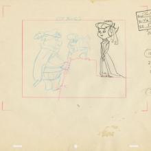 The Flintstones “Curtain Call at Bedrock” Layout Drawing (1966) - ID: may22598 Hanna Barbera