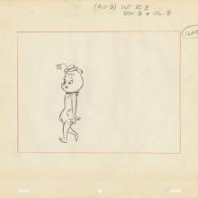 The Hillbilly Bears Floral Rugg Layout Drawing (c.1960s) - ID: may22612 Hanna Barbera
