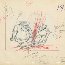 The Hillbilly Bears Paw Rugg Layout Drawing (c.1960s) - ID: may22613 Hanna Barbera