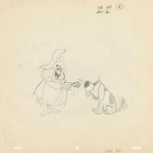 Winsome Witch Layout Drawing (c.1960s) - ID: may22622 Hanna Barbera