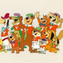 Laff-A-Lympics Yogi Yahooey's Stock Production Cel (1977) - ID: may23287 Hanna Barbera