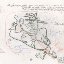 Ren and Stimpy Royal Canadian Kilted Yaksmen Jasper Layout Drawing (1993) - ID: may23343 Nickelodeon