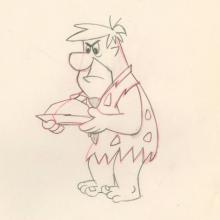 The Flintstones "The Girls' Night Out" Fred Flintstone Production Drawing (1961) - ID: may23563 Hanna Barbera