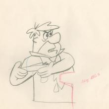 The Flintstones "The Girls' Night Out" Fred Flintstone Production Drawing (1961) - ID: may23568 Hanna Barbera