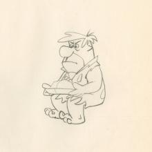 The Flintstones "The Girls' Night Out" Fred Flintstone Production Drawing (1961) - ID: may23571 Hanna Barbera