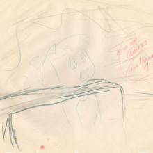 The Flintstones "The Girls' Night Out" Background Layout Drawing (1961) - ID: may23578 Hanna Barbera