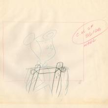 The Flintstones "The Girls' Night Out" Wilma Flintstone Layout Drawing (1961) - ID: may23580 Hanna Barbera